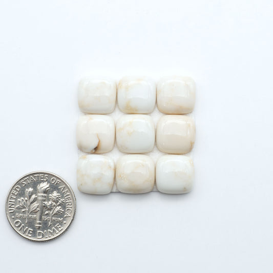 Magnesite Cabochons are a must-have for jewelry makers. These stones feature a unique blend of white and brown making them perfect for a variety of designs.

