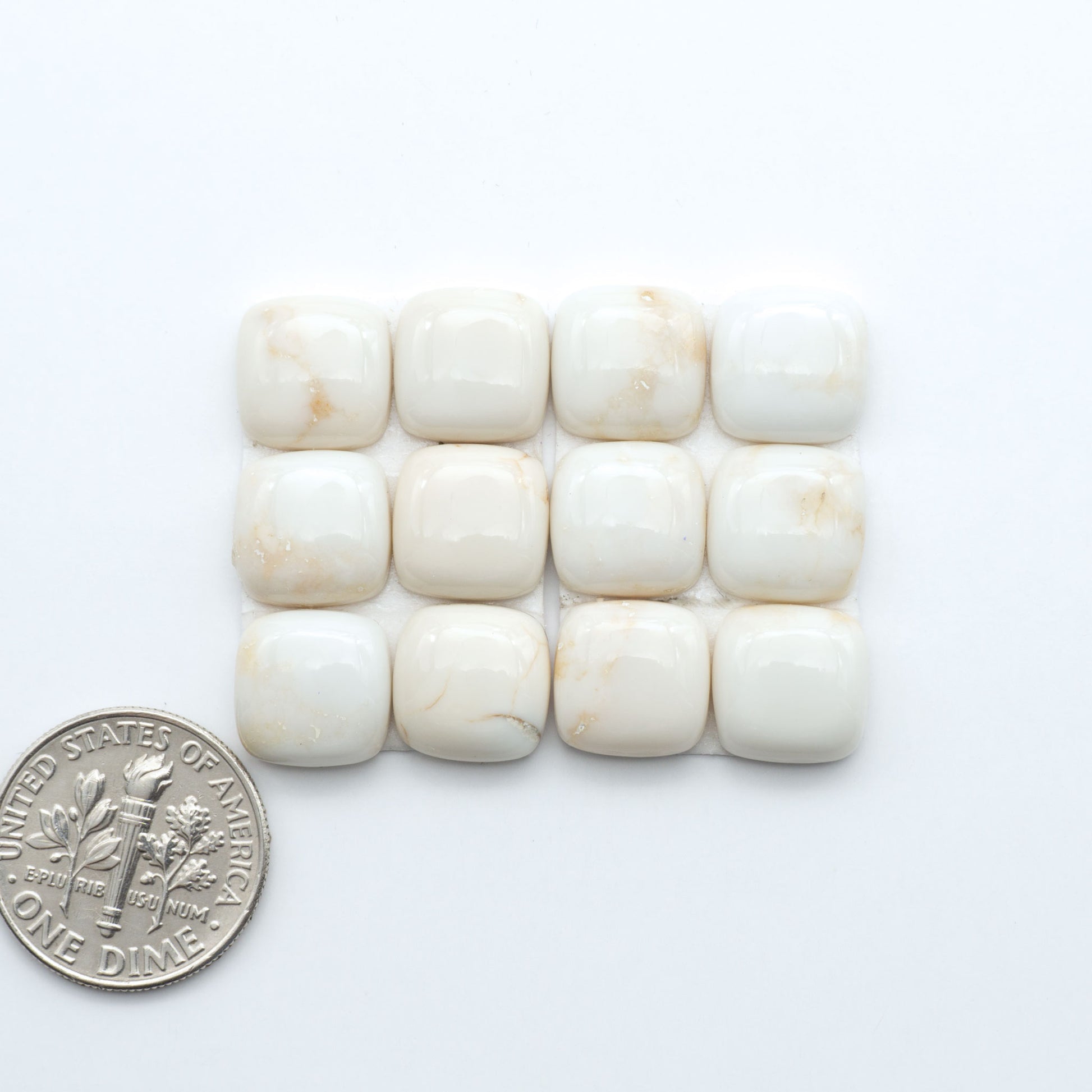 Magnesite Cabochons are a must-have for jewelry makers. These stones feature a unique blend of white and brown making them perfect for a variety of designs.
