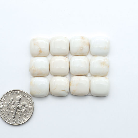 Magnesite Cabochons are a must-have for jewelry makers. These stones feature a unique blend of white and brown making them perfect for a variety of designs.
