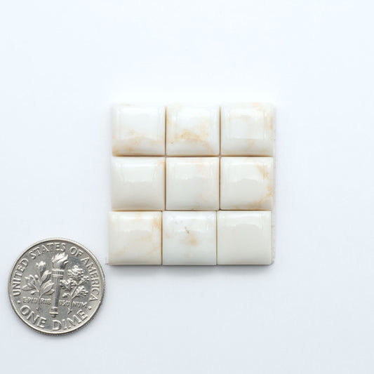 Magnesite Cabochons are a must-have for jewelry makers. These stones feature a unique blend of white and brown making them perfect for a variety of designs.
