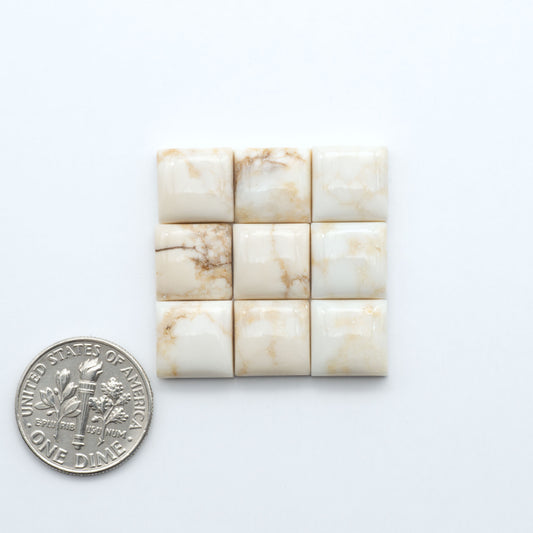 Magnesite Cabochons are a must-have for jewelry makers. These stones feature a unique blend of white and brown making them perfect for a variety of designs.
