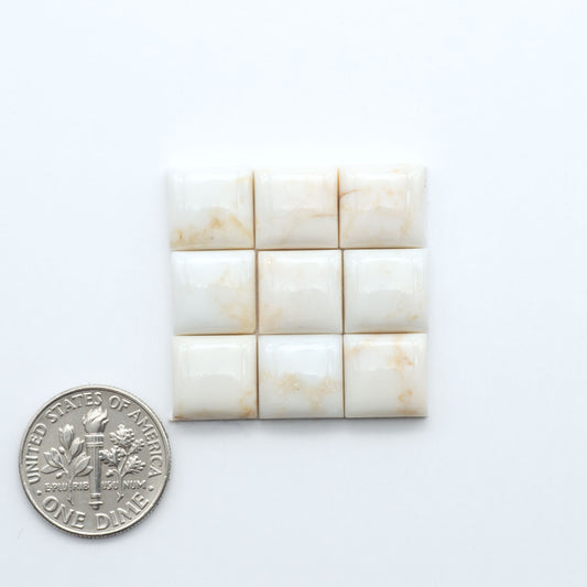 Magnesite Cabochons are a must-have for jewelry makers. These stones feature a unique blend of white and brown making them perfect for a variety of designs.
