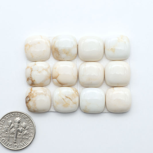 Magnesite Cabochons are a must-have for jewelry makers. These stones feature a unique blend of white and brown making them perfect for a variety of designs.
