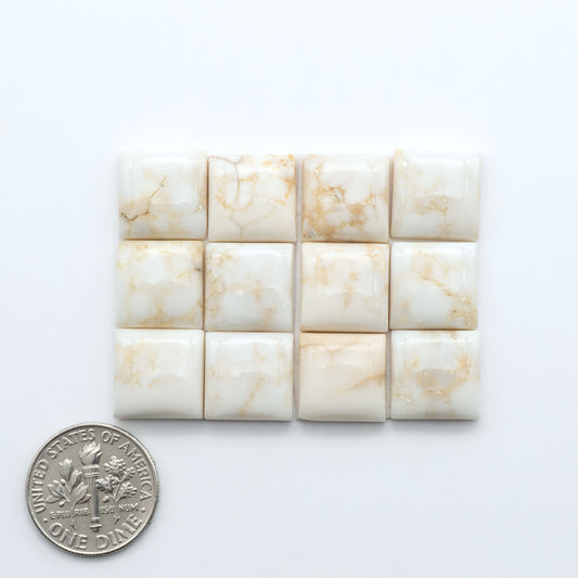 Magnesite Cabochons are a must-have for jewelry makers. These stones feature a unique blend of white and brown making them perfect for a variety of designs.
