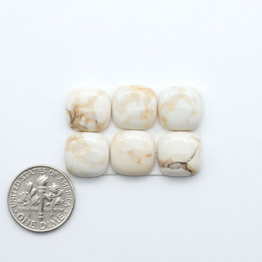 Magnesite Cabochons are a must-have for jewelry makers. These stones feature a unique blend of white and brown making them perfect for a variety of designs.
