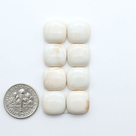 Magnesite Cabochons are a must-have for jewelry makers. These stones feature a unique blend of white and brown making them perfect for a variety of designs.

