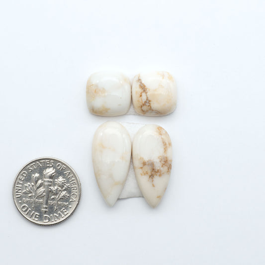 Magnesite Cabochons are a must-have for jewelry makers. These stones feature a unique blend of white and brown making them perfect for a variety of designs.
