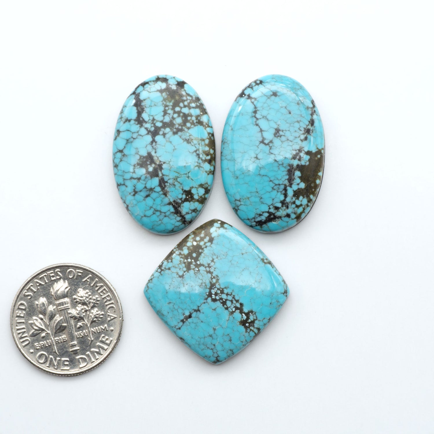Number 8 Turquoise Cabochons have been selected for their quality and unique appearance. Don't miss the chance to add a one-of-a-kind piece to your collection.