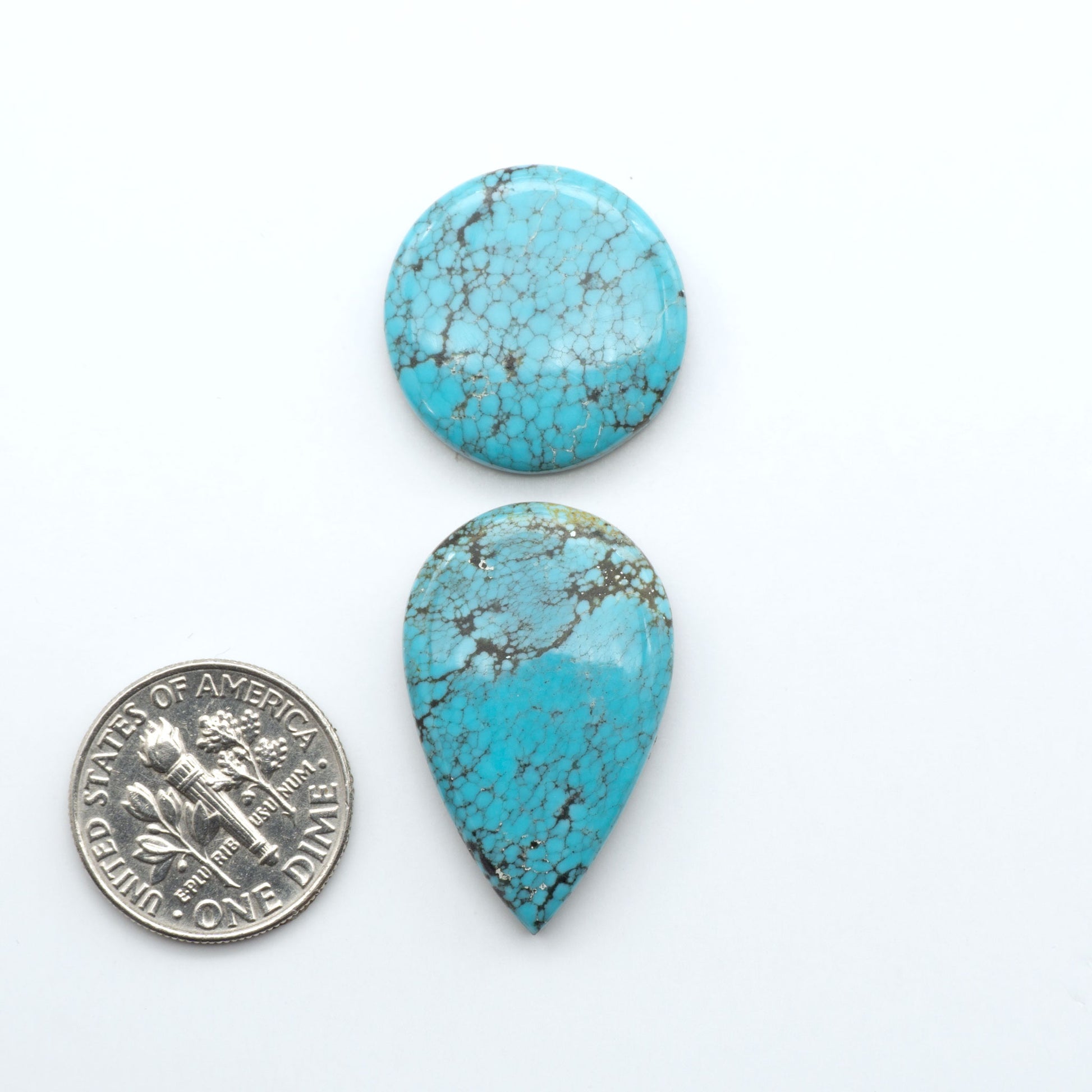 Number 8 Turquoise Cabochons have been selected for their quality and unique appearance. Don't miss the chance to add a one-of-a-kind piece to your collection.