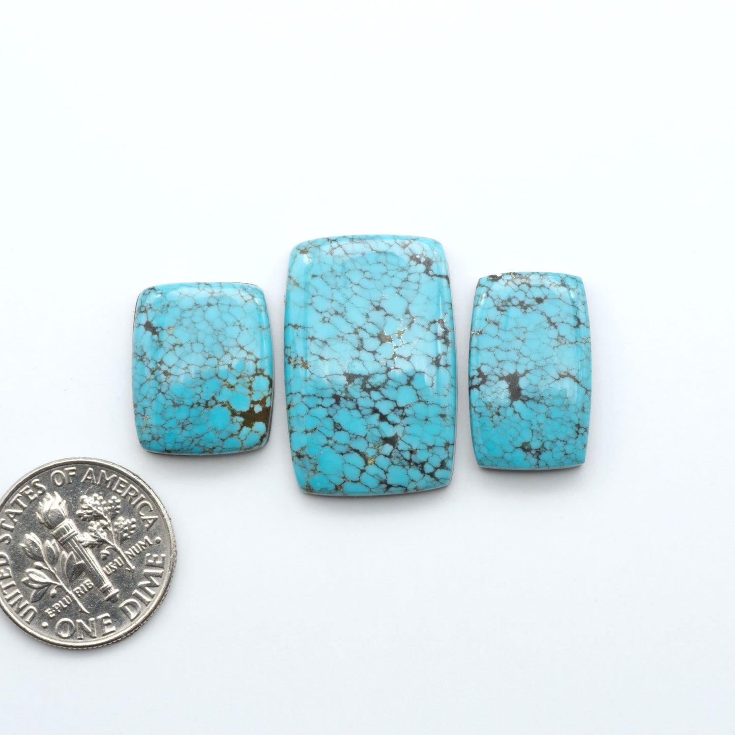 Number 8 Turquoise Cabochons have been selected for their quality and unique appearance. Don't miss the chance to add a one-of-a-kind piece to your collection.