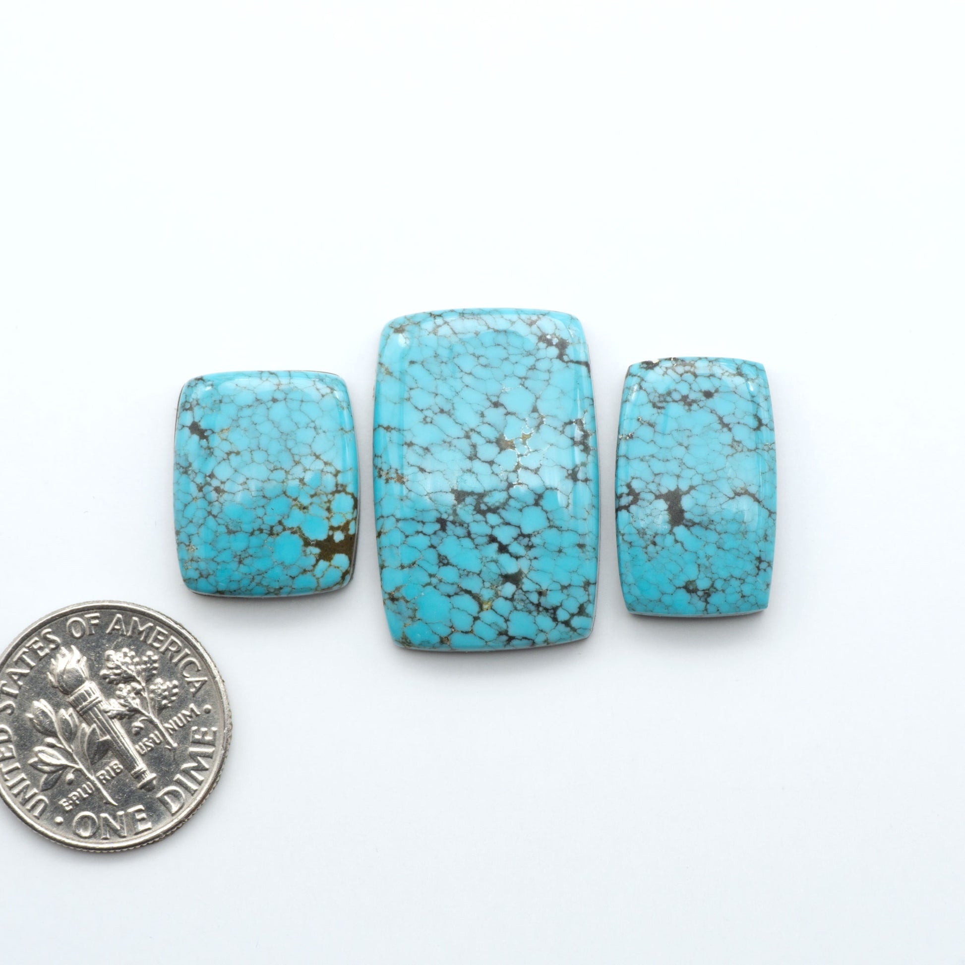 Number 8 Turquoise Cabochons have been selected for their quality and unique appearance. Don't miss the chance to add a one-of-a-kind piece to your collection.