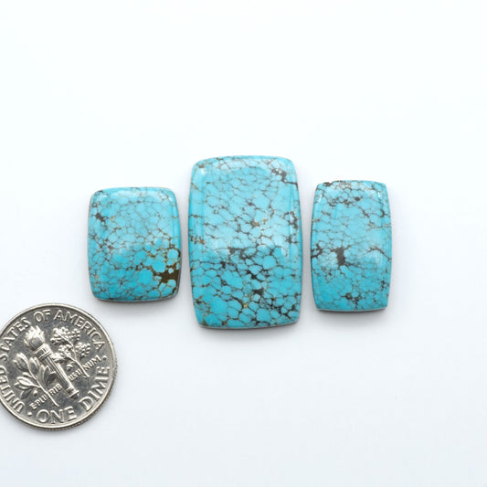 Number 8 Turquoise Cabochons have been selected for their quality and unique appearance. Don't miss the chance to add a one-of-a-kind piece to your collection.