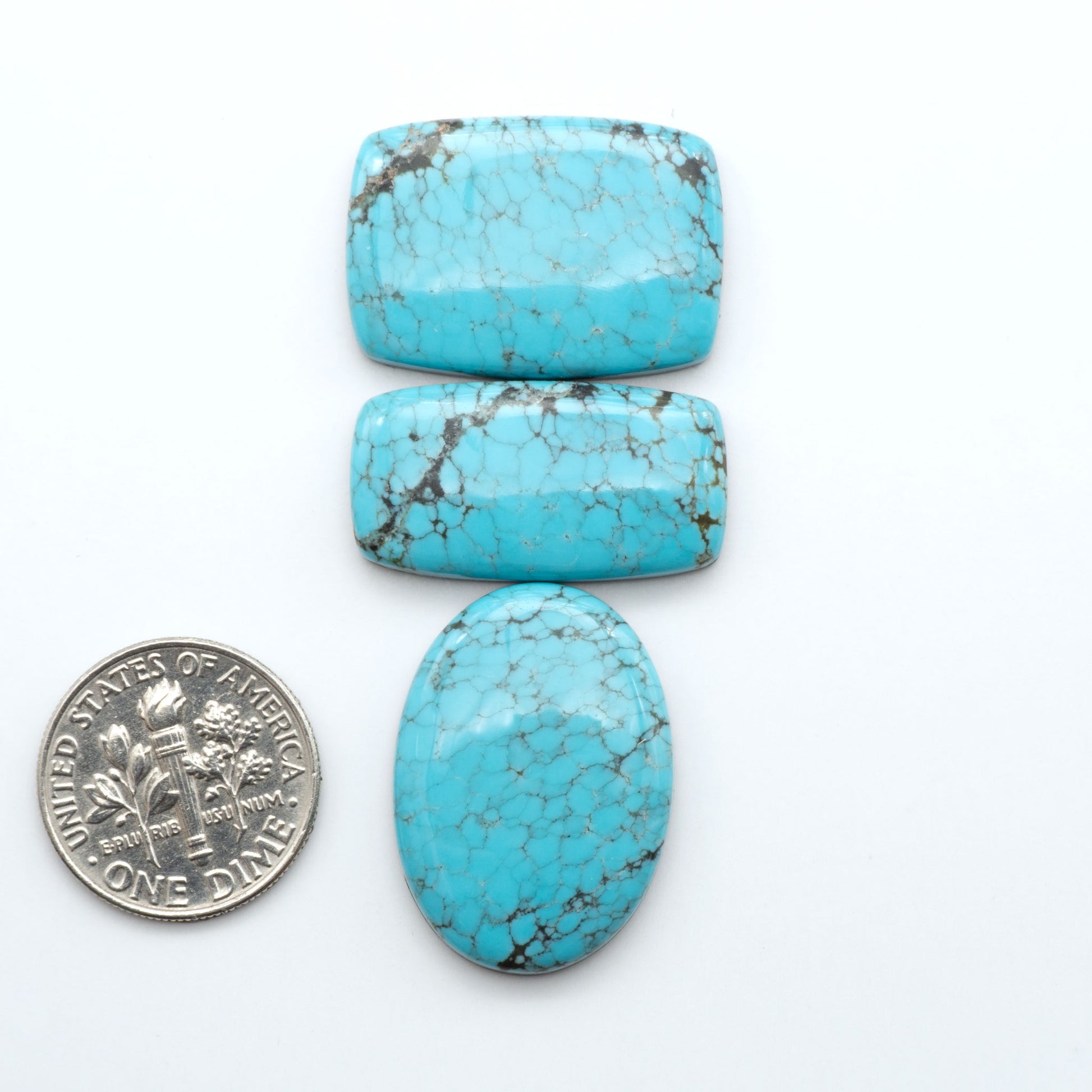 Number 8 Turquoise Cabochons have been selected for their quality and unique appearance. Don't miss the chance to add a one-of-a-kind piece to your collection.