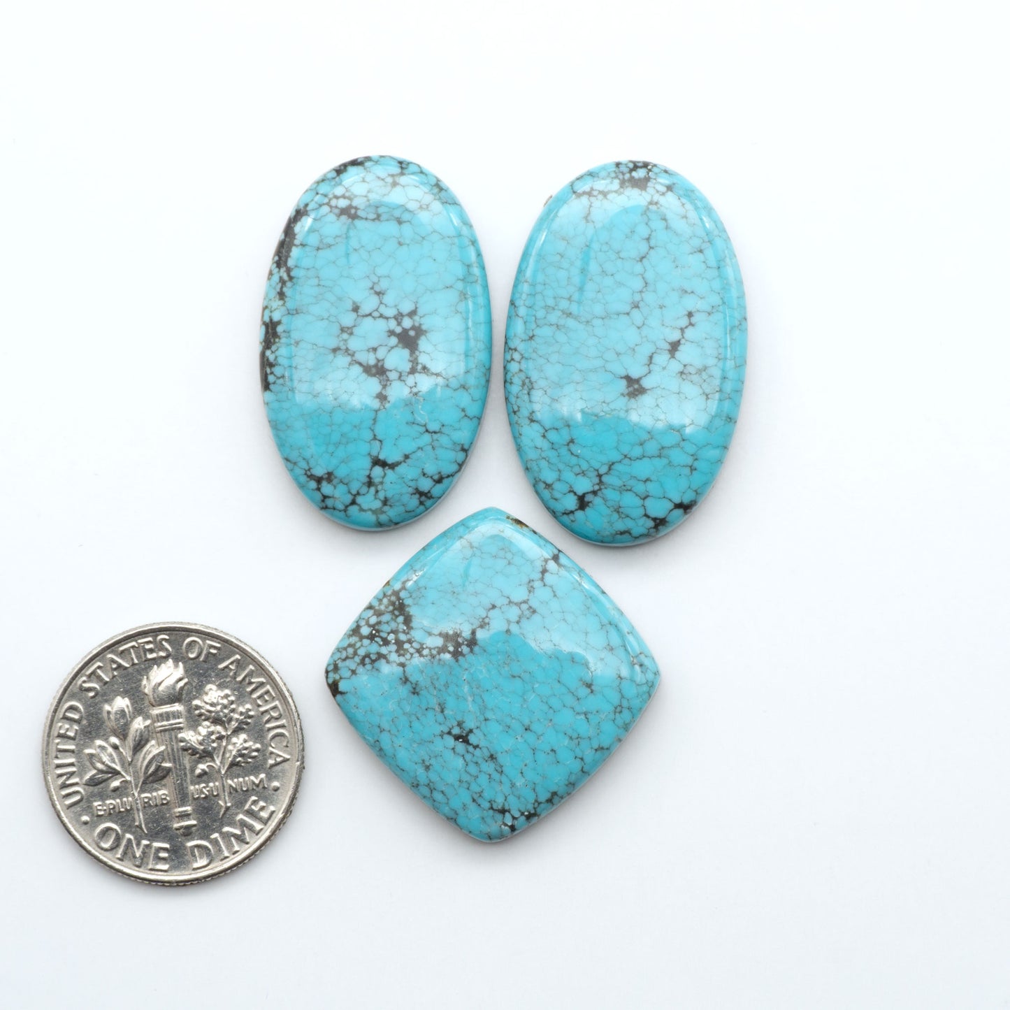 Number 8 Turquoise Cabochons have been selected for their quality and unique appearance. Don't miss the chance to add a one-of-a-kind piece to your collection.