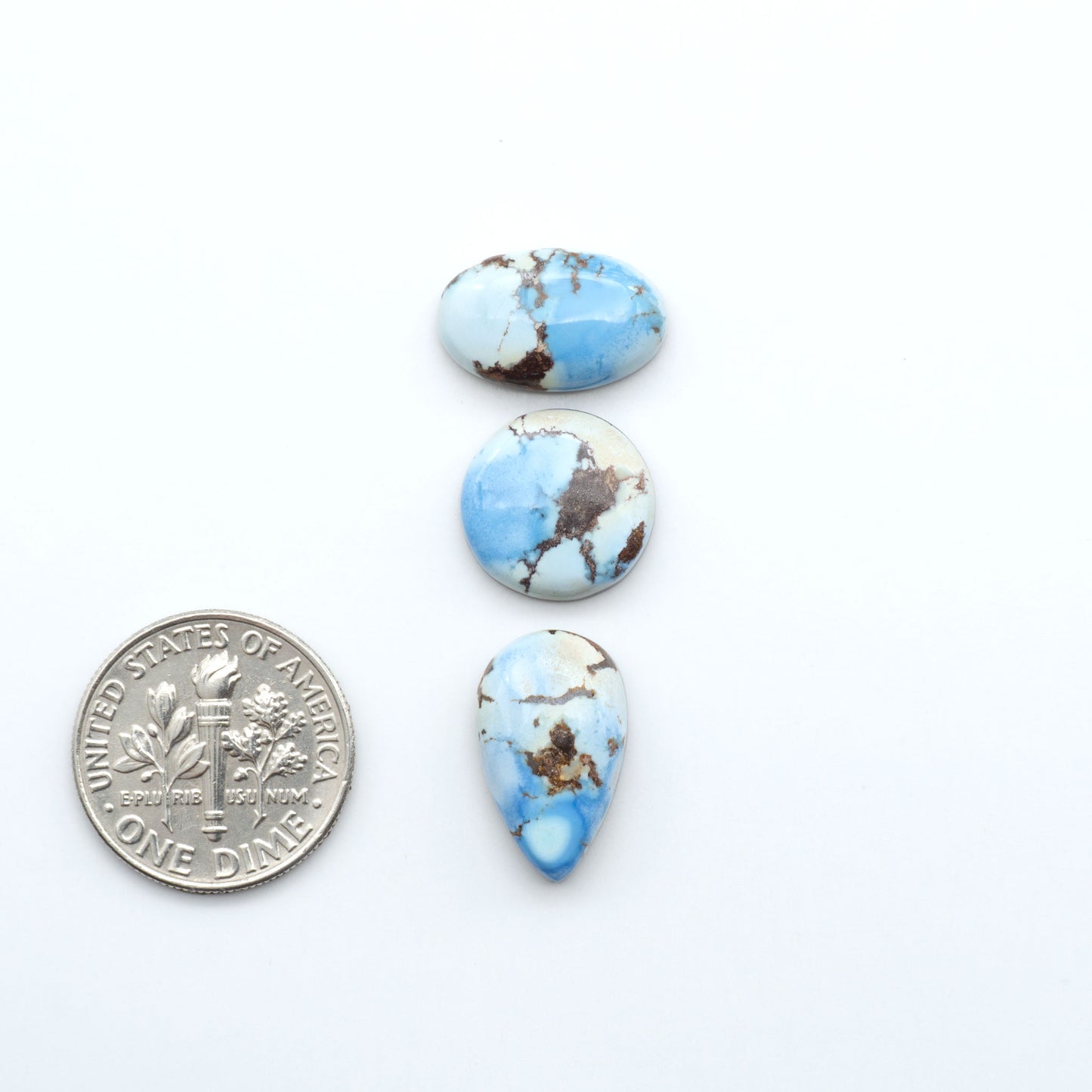 Discover the beauty of Natural Golden Hills Turquoise—prized for its icy blue tones, golden matrix, and exceptional quality. Ideal for artisan jewelry designs.
