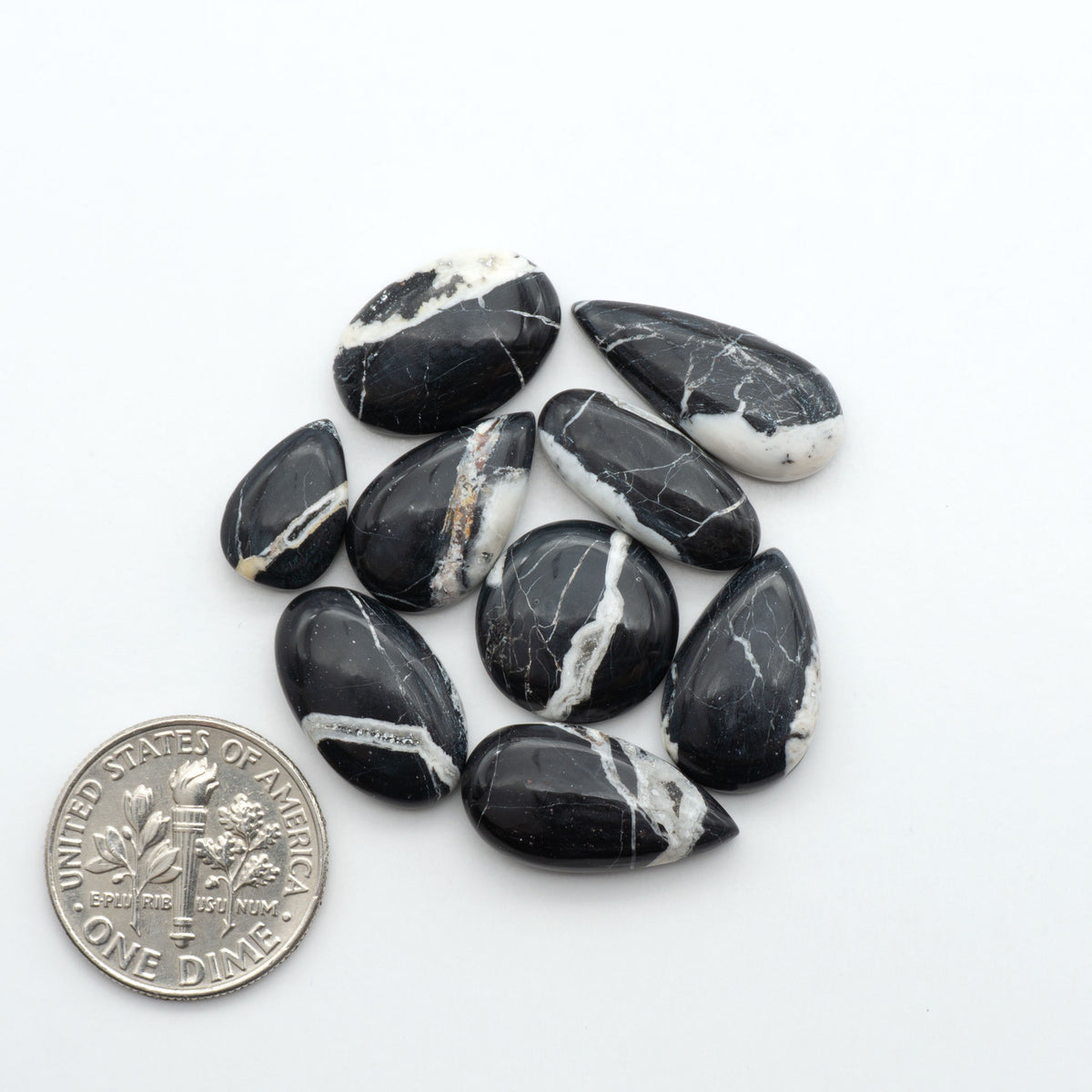 White Buffalo Cabochons – Cutting Edge Turquoise