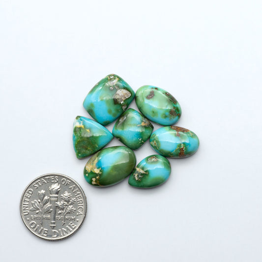 Sonoran Mountain Turquoise showcases a stunning blend of blue and green hues and natural patterns that make it a must-have for any jewelry collection.