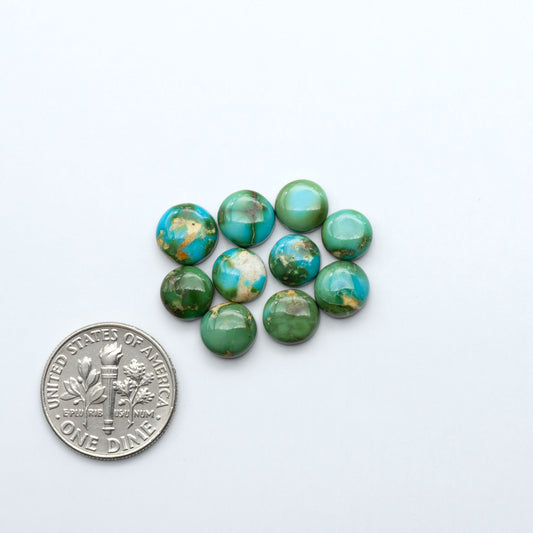 Sonoran Mountain Turquoise showcases a stunning blend of blue and green hues and natural patterns that make it a must-have for any jewelry collection.