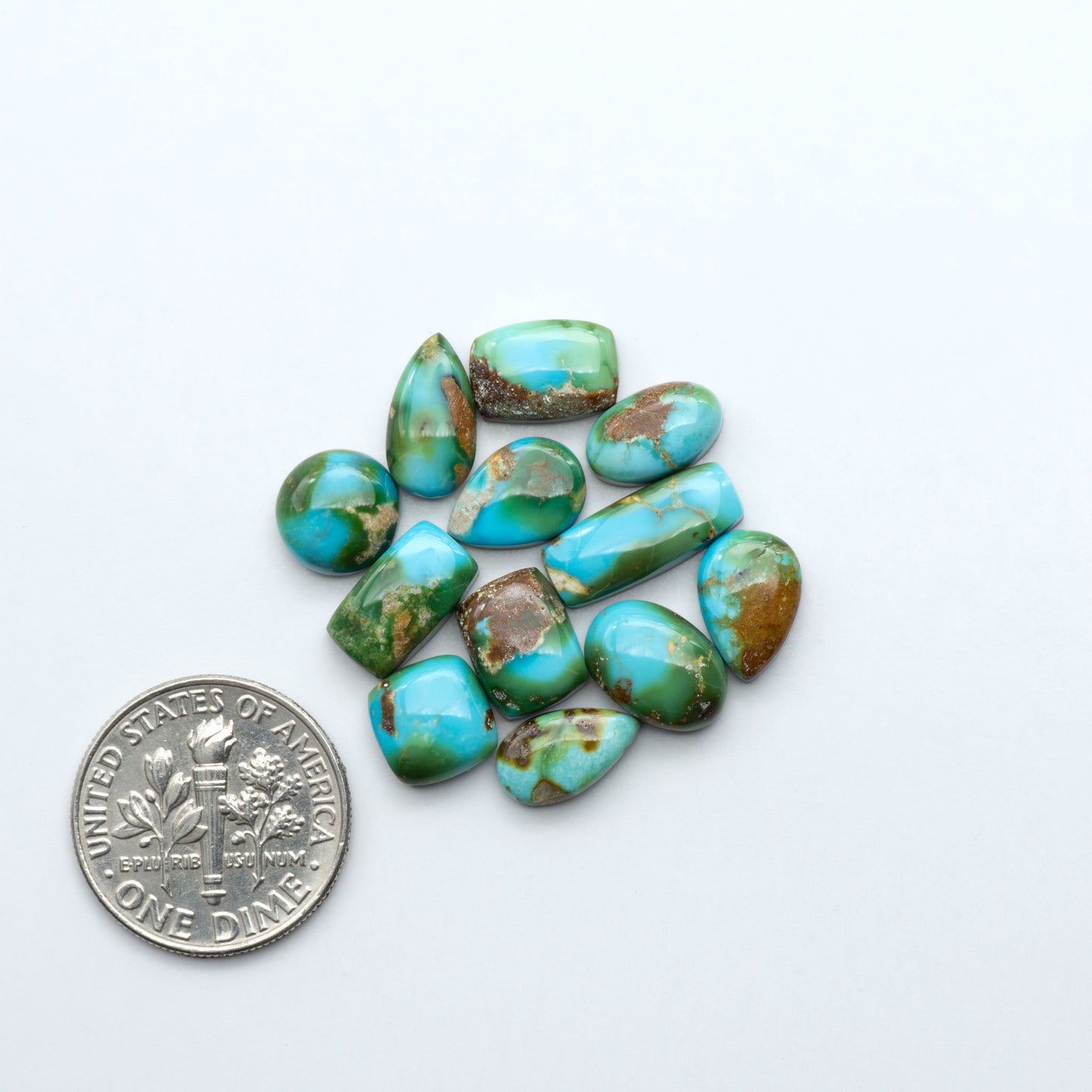 Sonoran Mountain Turquoise showcases a stunning blend of blue and green hues and natural patterns that make it a must-have for any jewelry collection.