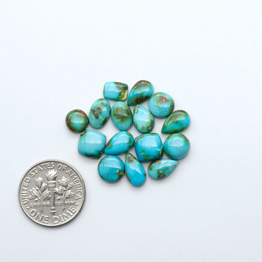Sonoran Mountain Turquoise showcases a stunning blend of blue and green hues and natural patterns that make it a must-have for any jewelry collection.
