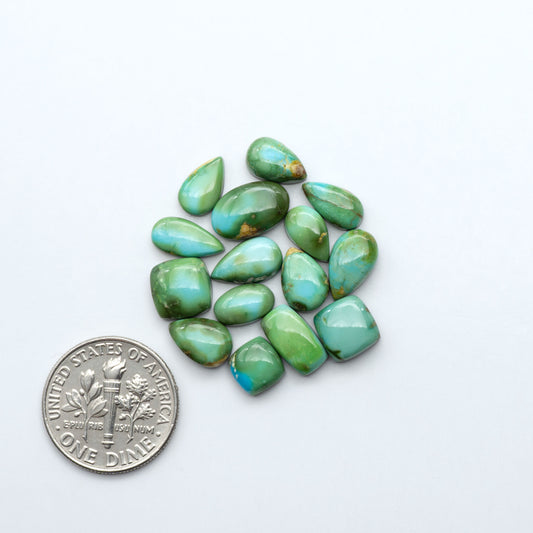 Sonoran Mountain Turquoise showcases a stunning blend of blue and green hues and natural patterns that make it a must-have for any jewelry collection.