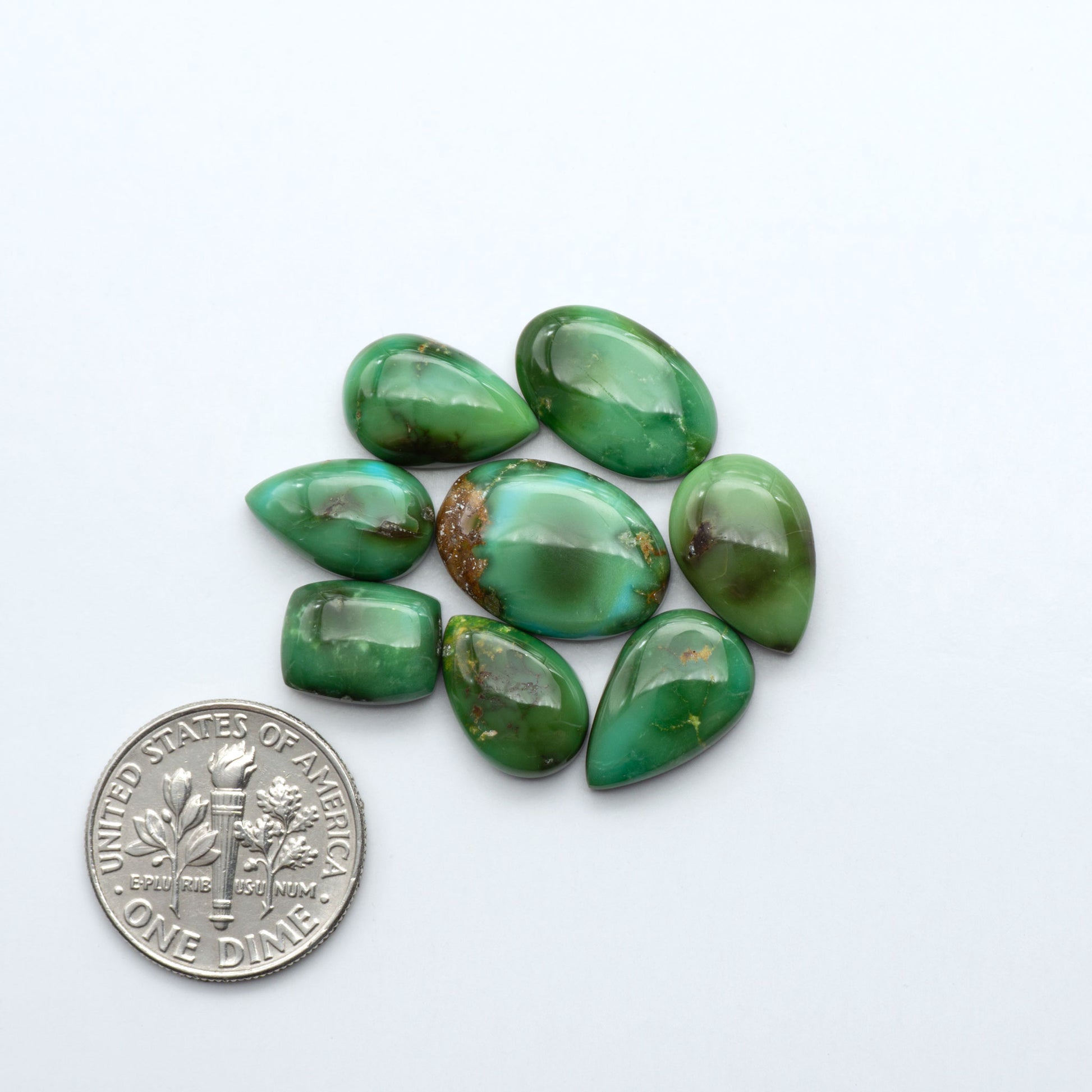 Sonoran Mountain Turquoise showcases a stunning blend of blue and green hues and natural patterns that make it a must-have for any jewelry collection.