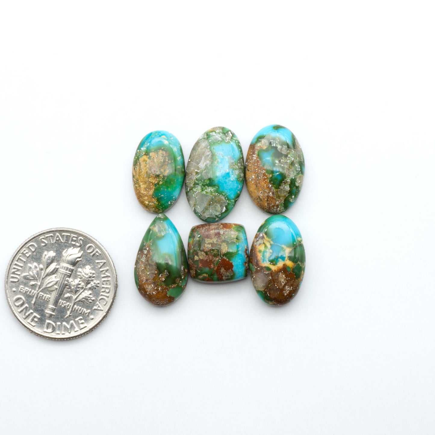 Sonoran Mountain Turquoise showcases a stunning blend of blue and green hues and natural patterns that make it a must-have for any jewelry collection.