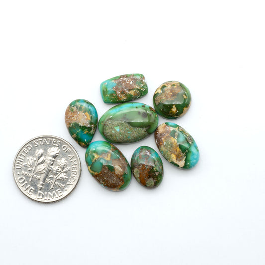 Sonoran Mountain Turquoise showcases a stunning blend of blue and green hues and natural patterns that make it a must-have for any jewelry collection.