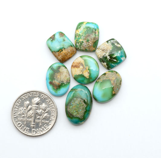 Sonoran Mountain Turquoise showcases a stunning blend of blue and green hues and natural patterns that make it a must-have for any jewelry collection.