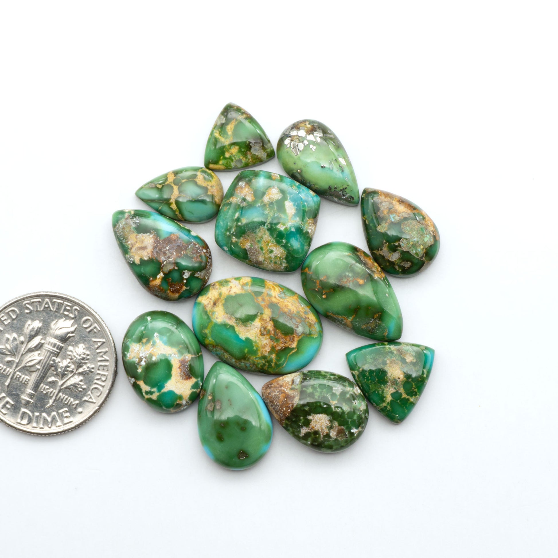Sonoran Mountain Turquoise showcases a stunning blend of blue and green hues and natural patterns that make it a must-have for any jewelry collection.