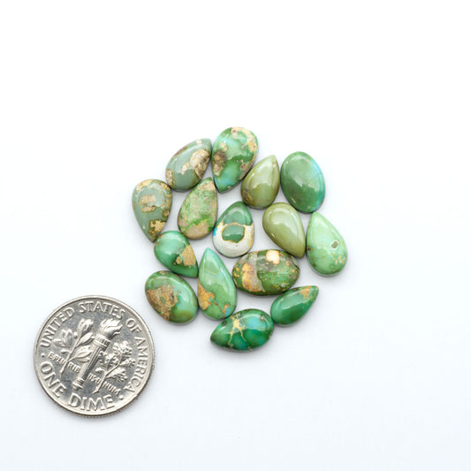 Sonoran Mountain Turquoise showcases a stunning blend of blue and green hues and natural patterns that make it a must-have for any jewelry collection.