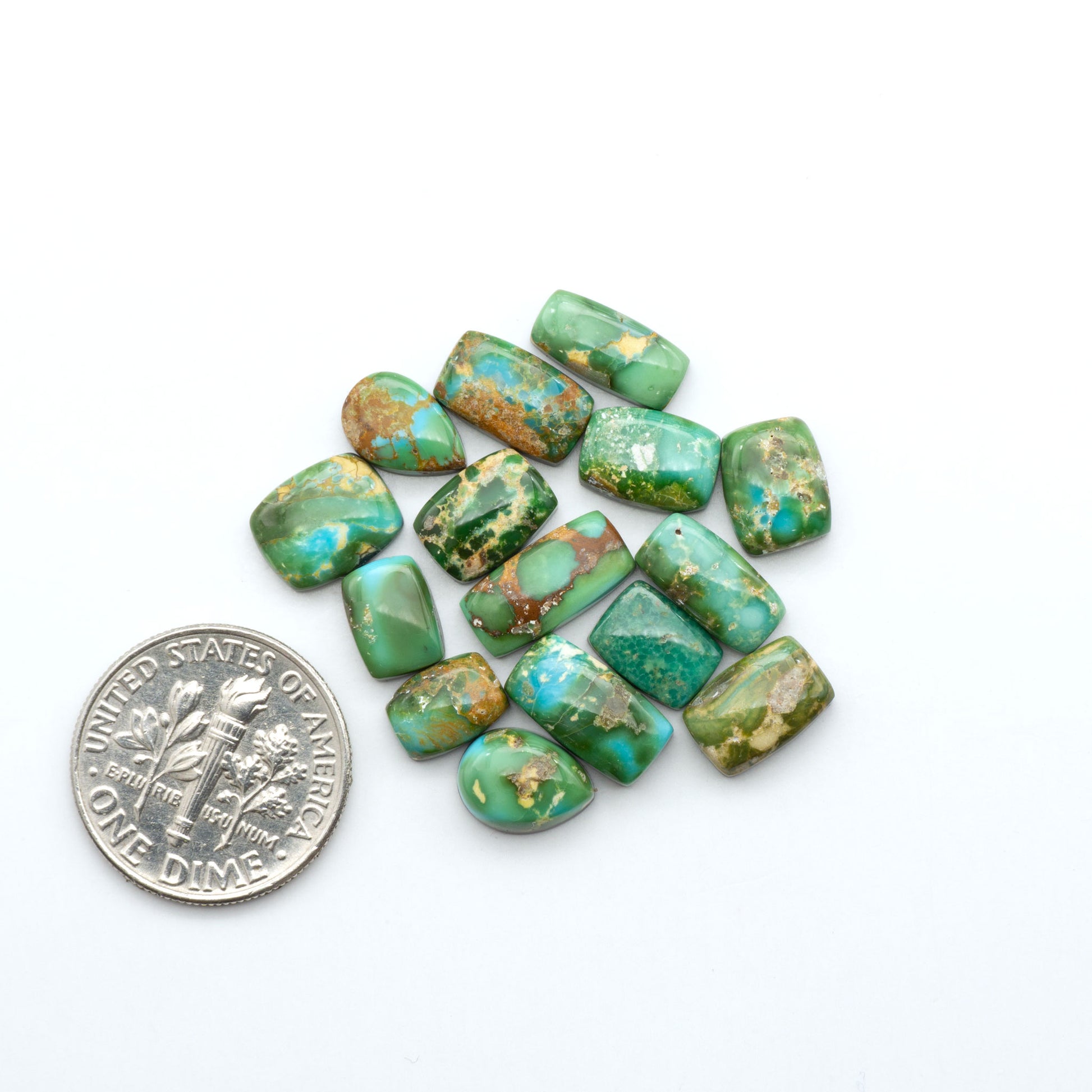 Sonoran Mountain Turquoise showcases a stunning blend of blue and green hues and natural patterns that make it a must-have for any jewelry collection.