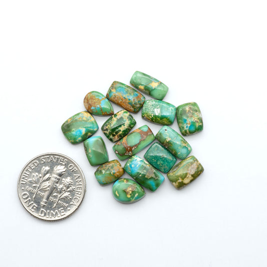 Sonoran Mountain Turquoise showcases a stunning blend of blue and green hues and natural patterns that make it a must-have for any jewelry collection.