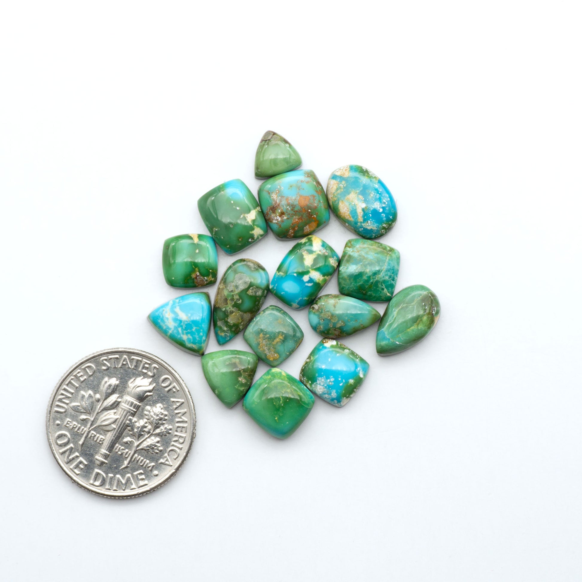 Sonoran Mountain Turquoise showcases a stunning blend of blue and green hues and natural patterns that make it a must-have for any jewelry collection.