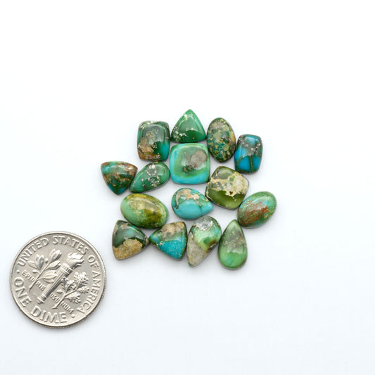 Sonoran Mountain Turquoise showcases a stunning blend of blue and green hues and natural patterns that make it a must-have for any jewelry collection.