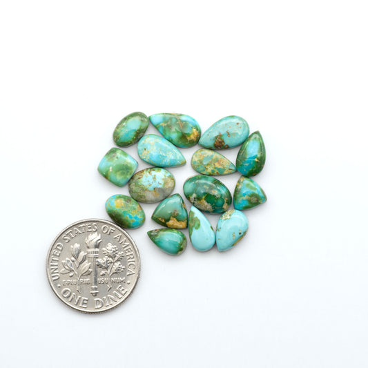 Sonoran Mountain Turquoise showcases a stunning blend of blue and green hues and natural patterns that make it a must-have for any jewelry collection.