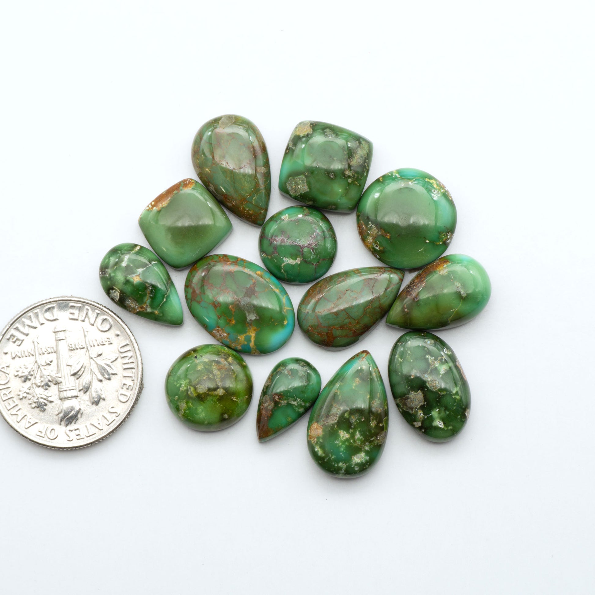 Sonoran Mountain Turquoise showcases a stunning blend of blue and green hues and natural patterns that make it a must-have for any jewelry collection.