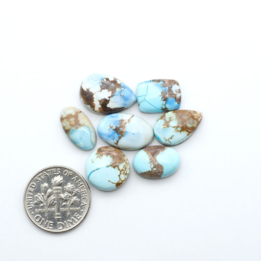 Discover the beauty of Natural Golden Hills Turquoise—prized for its icy blue tones, golden matrix, and exceptional quality. Ideal for artisan jewelry designs.
