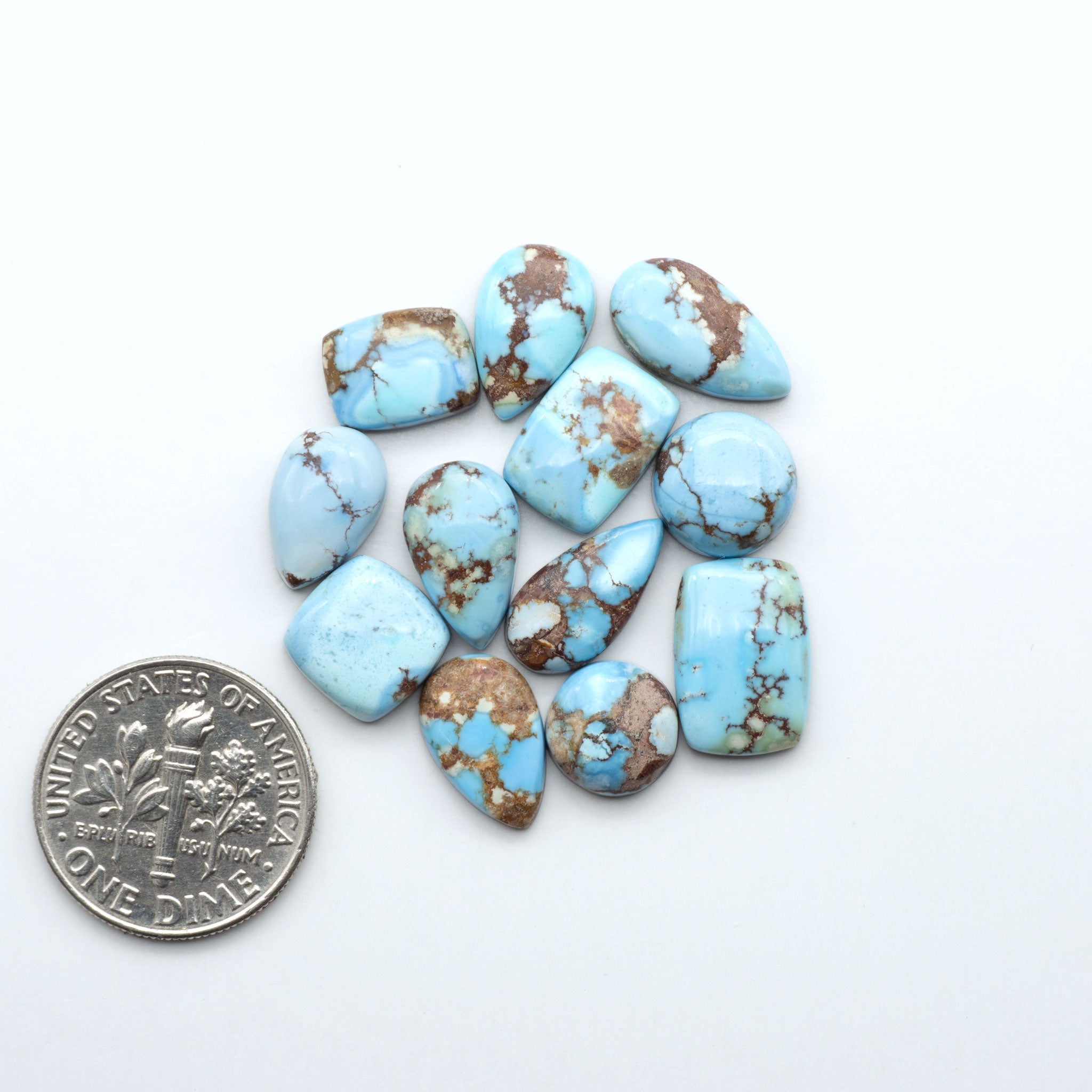 Golden Turquoise Golden Hills Turquoise Cabochons – Cutting Edge Turquoise