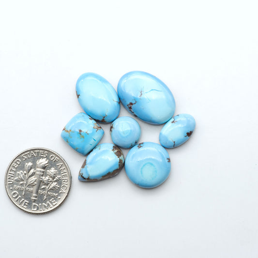 Discover the beauty of Natural Golden Hills Turquoise—prized for its icy blue tones, golden matrix, and exceptional quality. Ideal for artisan jewelry designs.