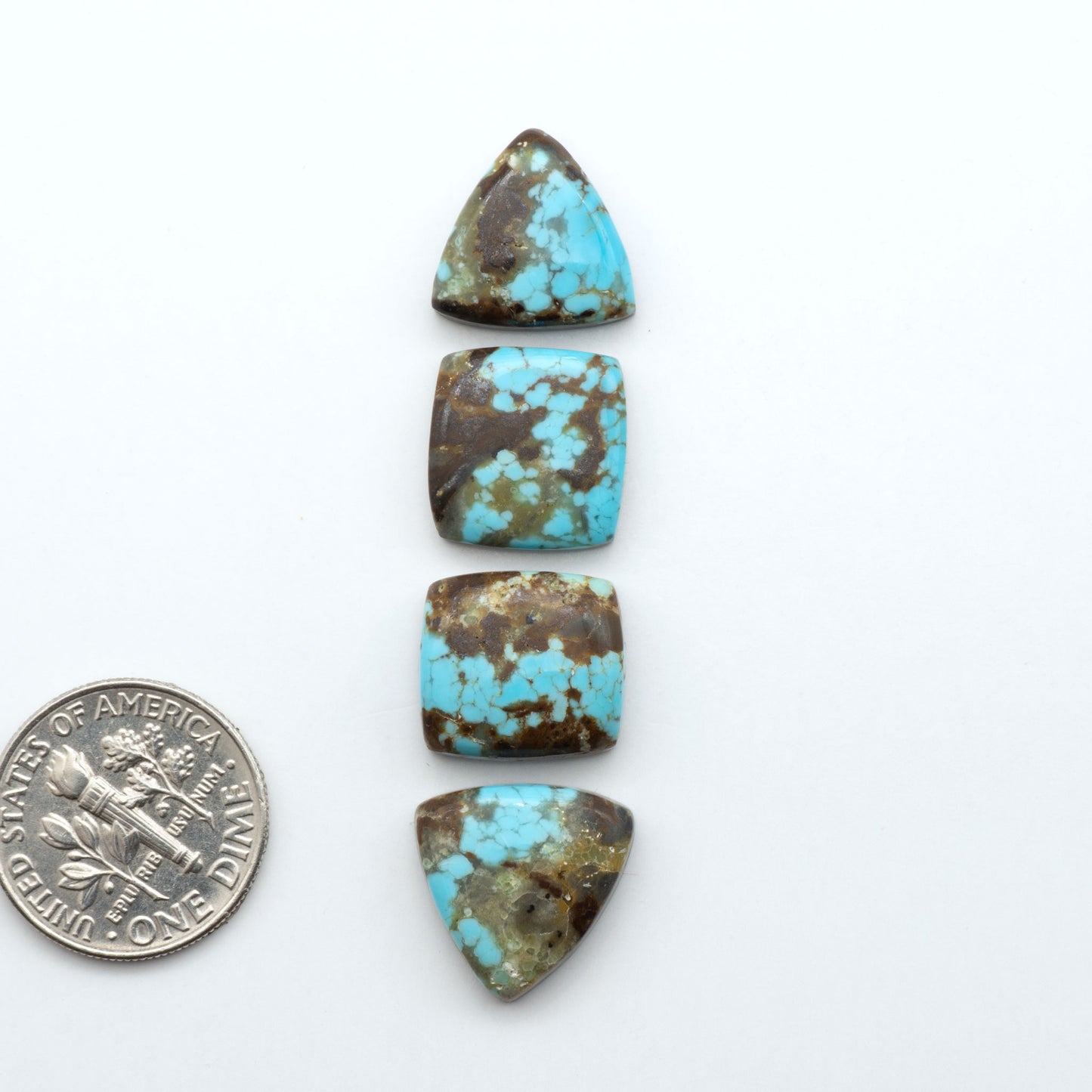 Number 8 Turquoise Cabochons have been selected for their quality and unique appearance. Don't miss the chance to add a one-of-a-kind piece to your collection.