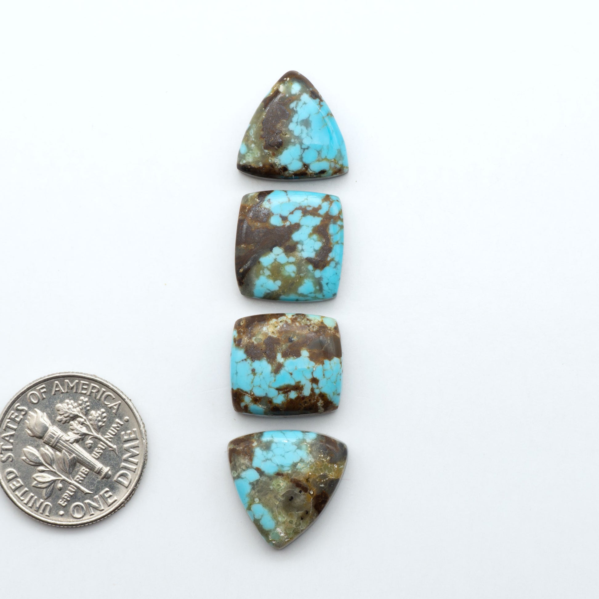 Number 8 Turquoise Cabochons have been selected for their quality and unique appearance. Don't miss the chance to add a one-of-a-kind piece to your collection.