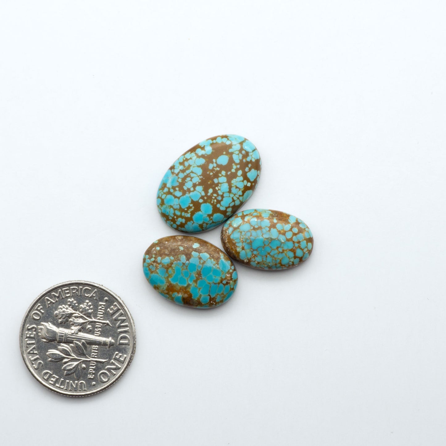 Number 8 Turquoise Cabochons have been selected for their quality and unique appearance. Don't miss the chance to add a one-of-a-kind piece to your collection.