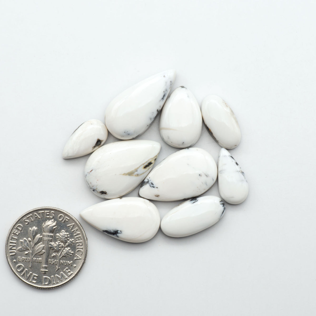 White Buffalo Cabochons by CuttingEdgeTurquoise.com – Cutting Edge ...