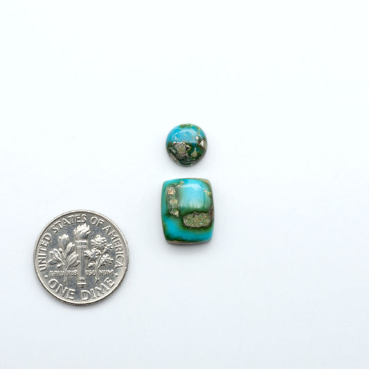 Sonoran Mountain Turquoise showcases a stunning blend of blue and green hues and natural patterns that make it a must-have for any jewelry collection.