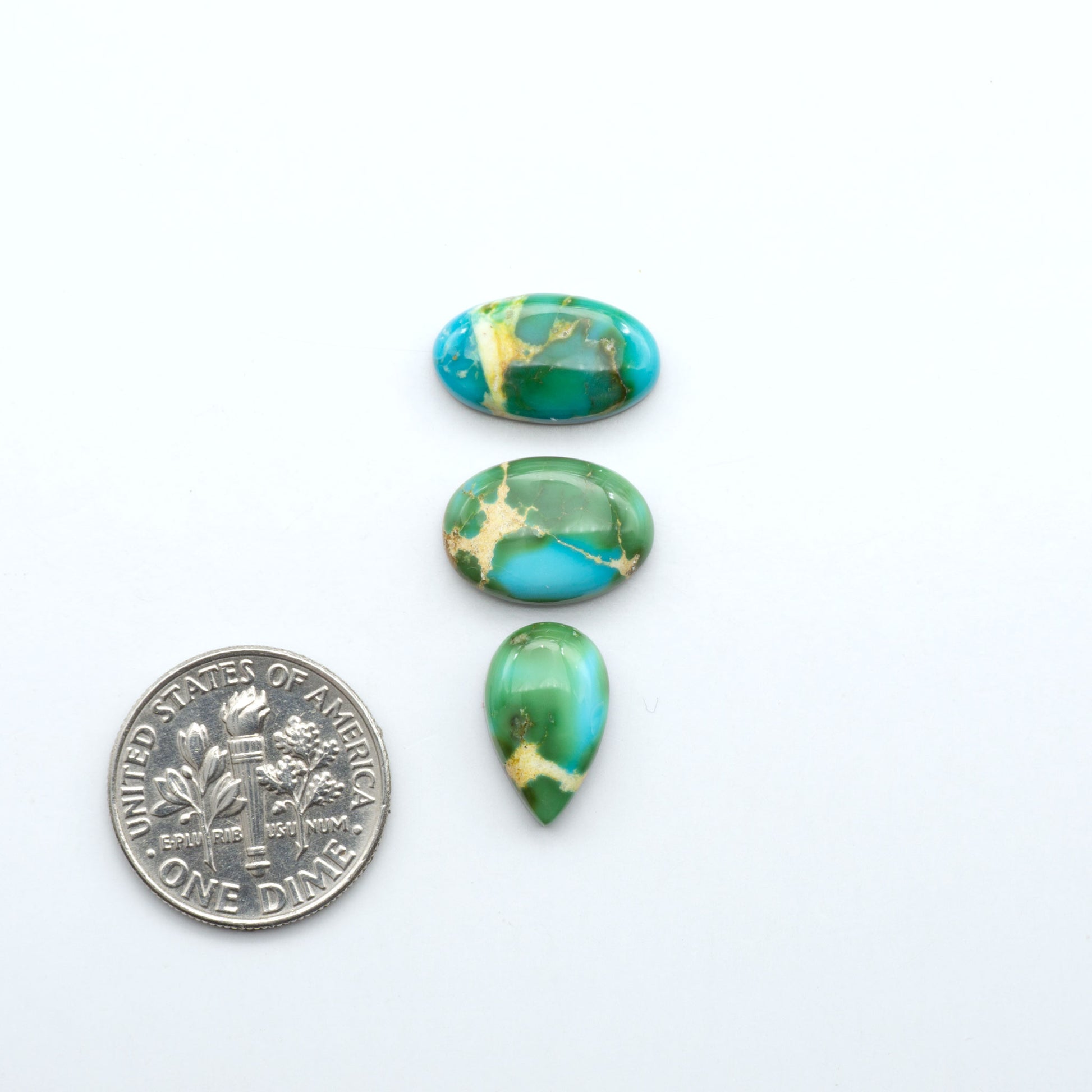 Sonoran Mountain Turquoise showcases a stunning blend of blue and green hues and natural patterns that make it a must-have for any jewelry collection.