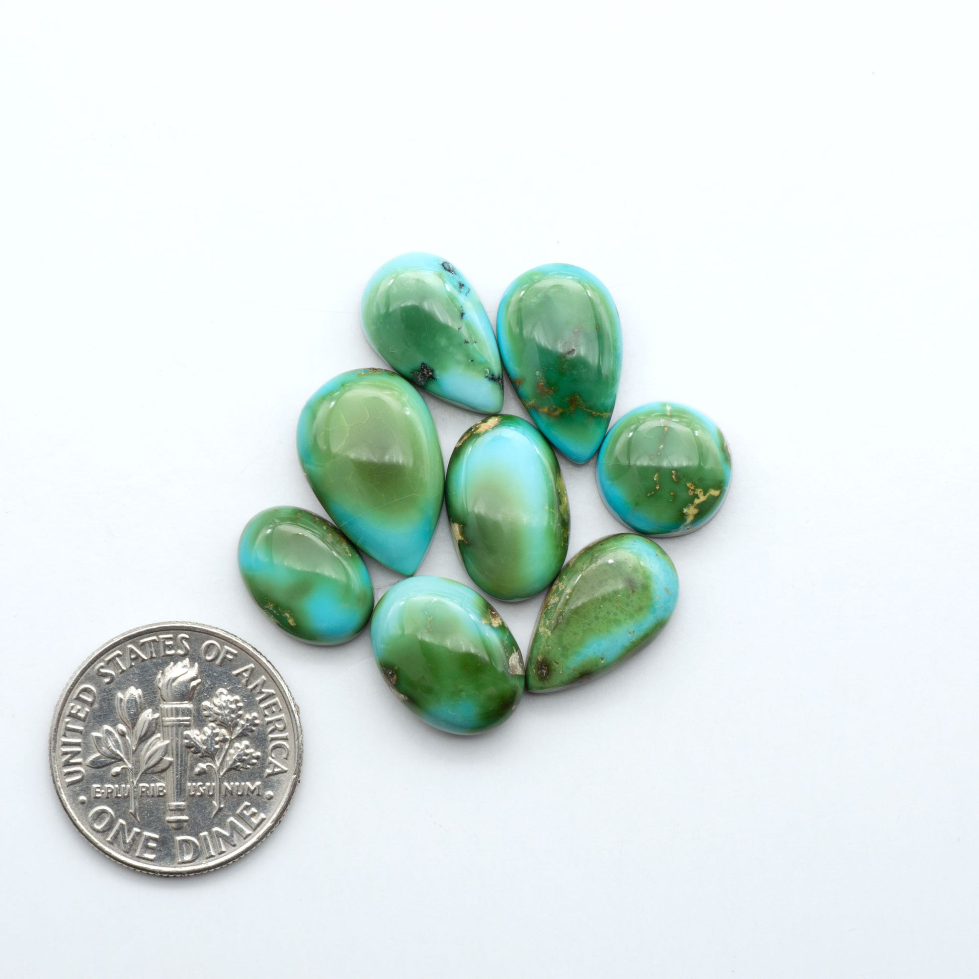 Sonoran Mountain Turquoise showcases a stunning blend of blue and green hues and natural patterns that make it a must-have for any jewelry collection.