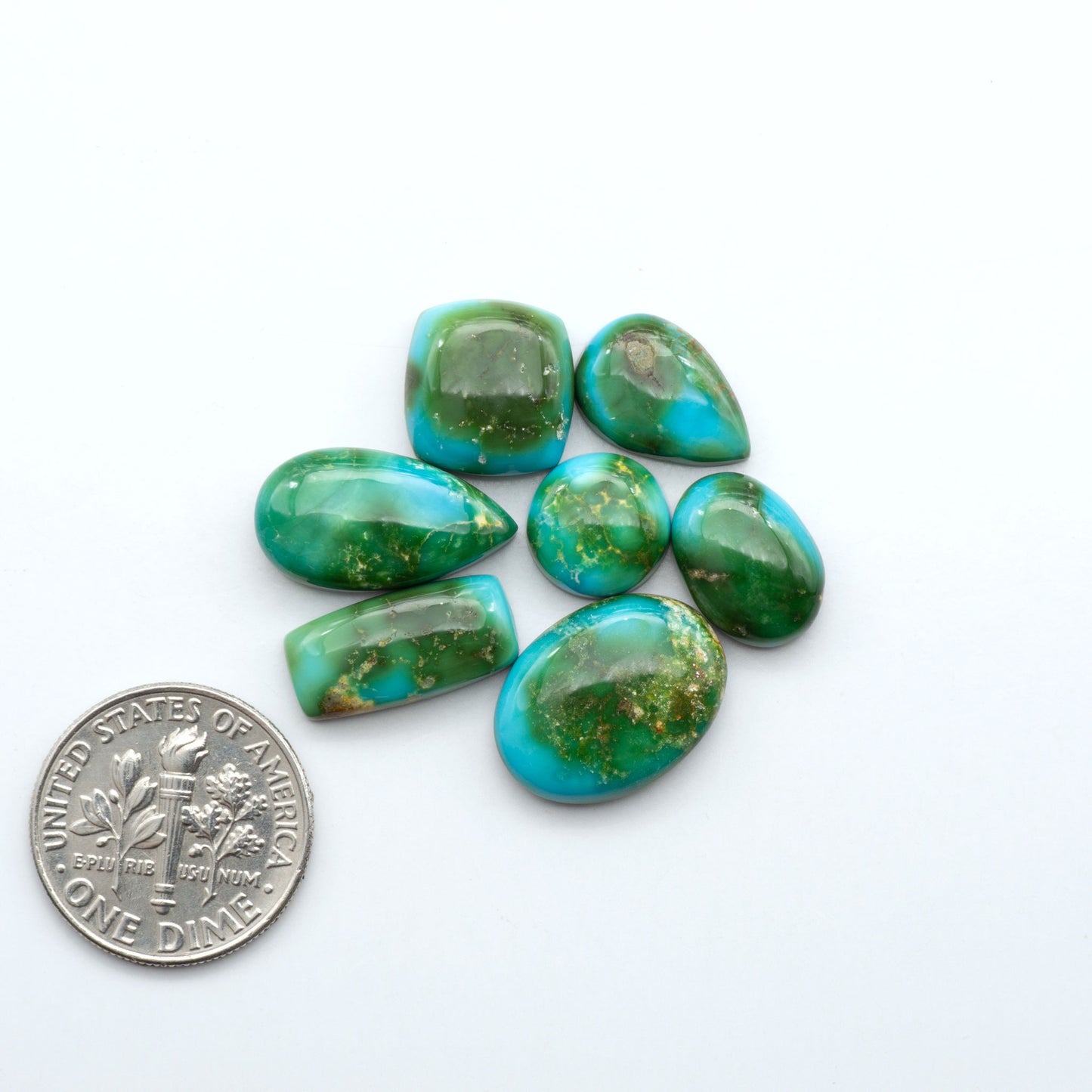 Sonoran Mountain Turquoise showcases a stunning blend of blue and green hues and natural patterns that make it a must-have for any jewelry collection.