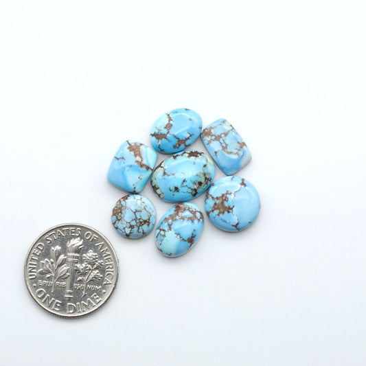 Discover the beauty of Natural Golden Hills Turquoise—prized for its icy blue tones, golden matrix, and exceptional quality. Ideal for artisan jewelry designs.