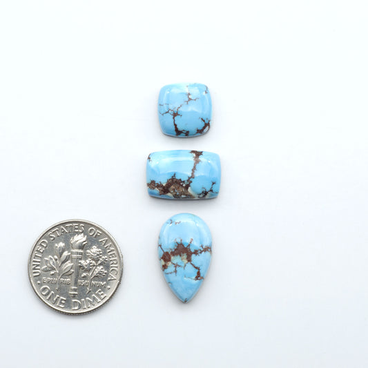 Discover the beauty of Natural Golden Hills Turquoise—prized for its icy blue tones, golden matrix, and exceptional quality. Ideal for artisan jewelry designs.